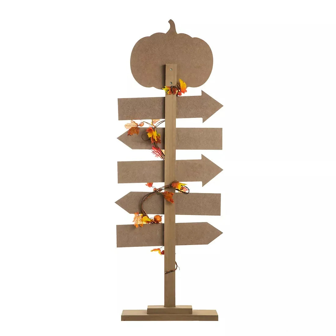 Glitzhome 42.5" Fall Wooden Pumpkin Patch Porch Décor