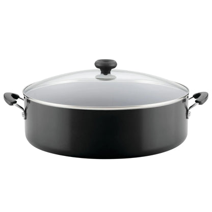 Farberware Easy Clean 14 Inch Nonstick One-Pot / Stockpot / Dutch Oven Family Braising Pan with Lid, Dishwasher Safe, Black