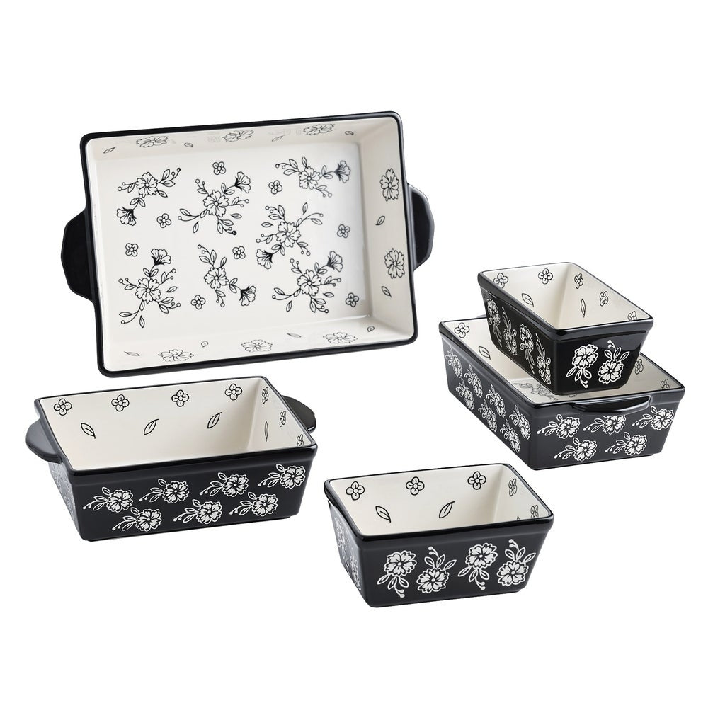 Farmhouse Floral 5-piece Oven to Table Set