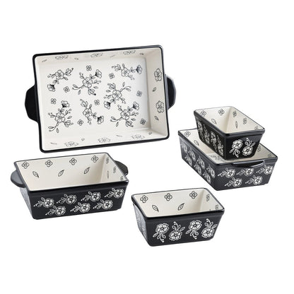Farmhouse Floral 5-piece Oven to Table Set