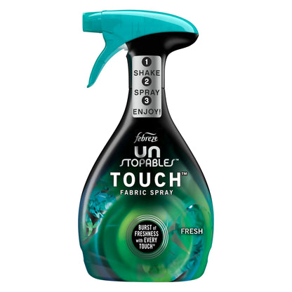 Febreze Fabric Spray Air Freshener, Odor-Fighting Fabric Refresher, Unstopables Fresh, 27 oz