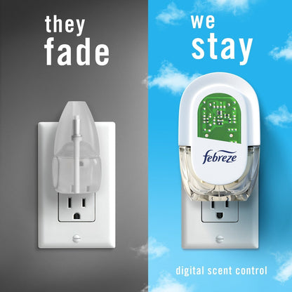 Febreze Plug Air Freshener, Mediterranean Lavender + Linen & Sky, 5 refills, 4.35 fl. oz.