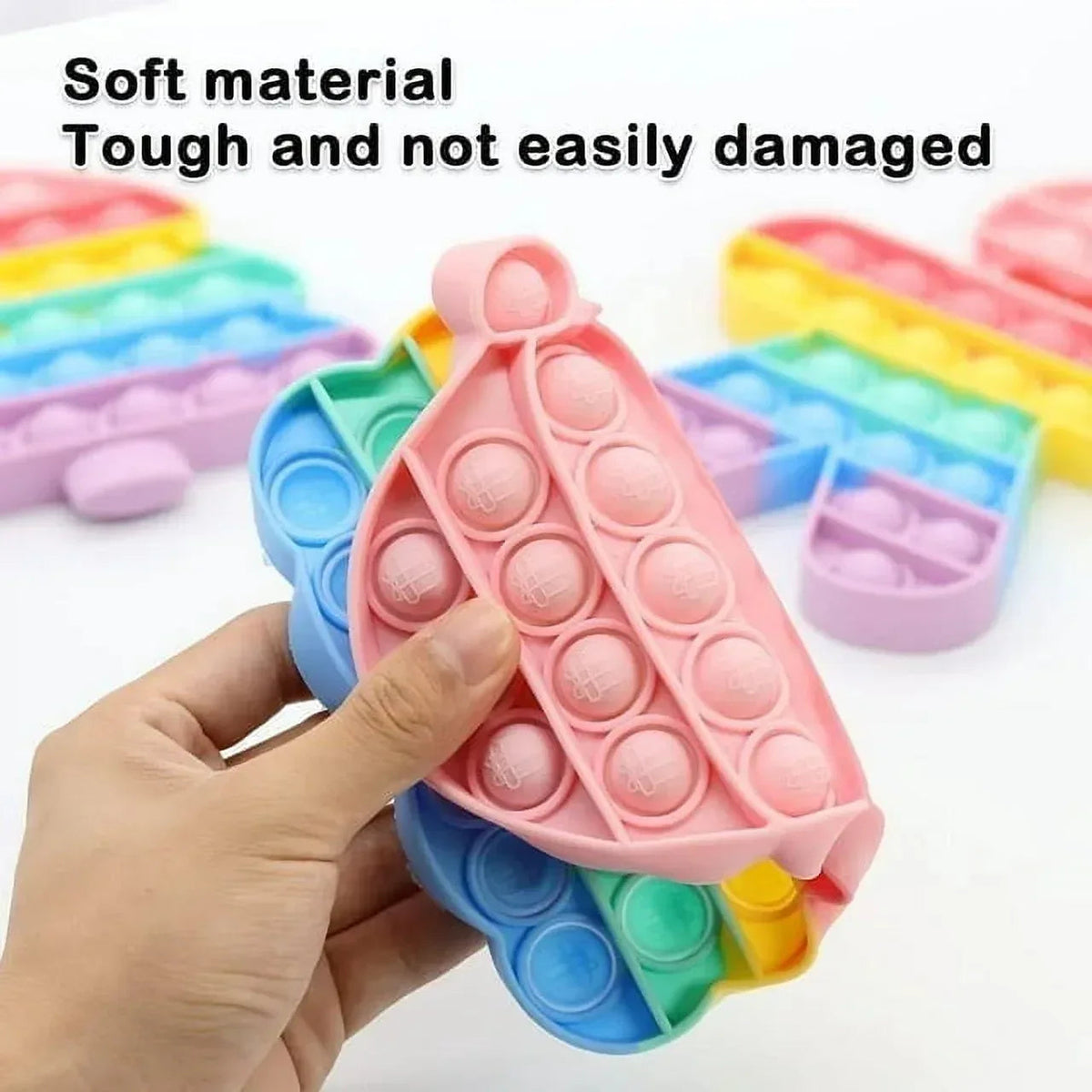 Fidget Toys Pack Poppers Pop It Its Popit Toy Popits fidgets Popping Set, Autism Sensory Travel Toys Autistic Toddlers 1-3 Kids Gift Girls Treasure Box Mini Poppet Figit Package Figetget ADHD (Pack of 50)