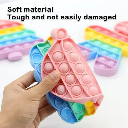 Fidget Toys Pack Poppers Pop It Its Popit Toy Popits fidgets Popping Set, Autism Sensory Travel Toys Autistic Toddlers 1-3 Kids Gift Girls Treasure Box Mini Poppet Figit Package Figetget ADHD (Pack of 50)