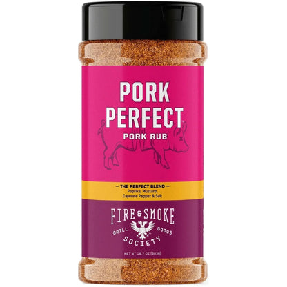 Fire & Smoke Society Pork Perfect Spice Blend, BBQ Seasoning, 10.7 Ounce Mixed Spices & Seasonings