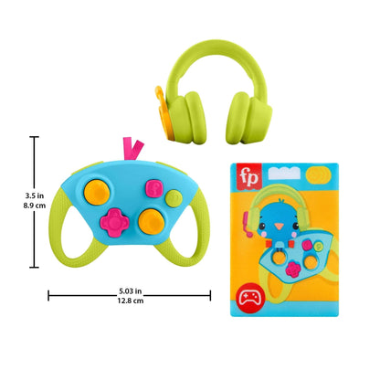 Fisher-Price Level-up Little Gamer Gift Set, 3 Baby Sensory Activity Toys for Newborns