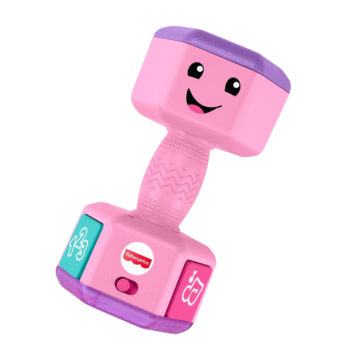 Fisher-Price Laugh & Learn Countin’ Reps Dumbbell Musical Baby Rattle Toy for Unsex Infant & Toddler