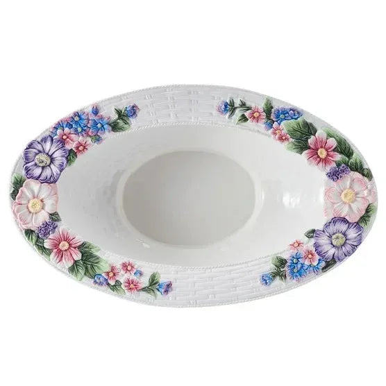 Fitz and Floyd Jardin 18” Centerpiece Bowl