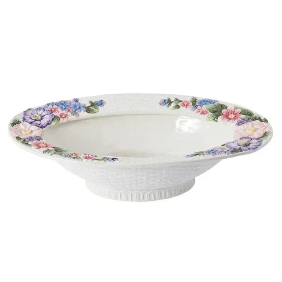 Fitz and Floyd Jardin 18” Centerpiece Bowl
