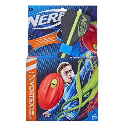 Nerf Vortex Aero Howler Foam Football - Red - Kids Whistle Soft Vortex Ball - Pool or Beach Games