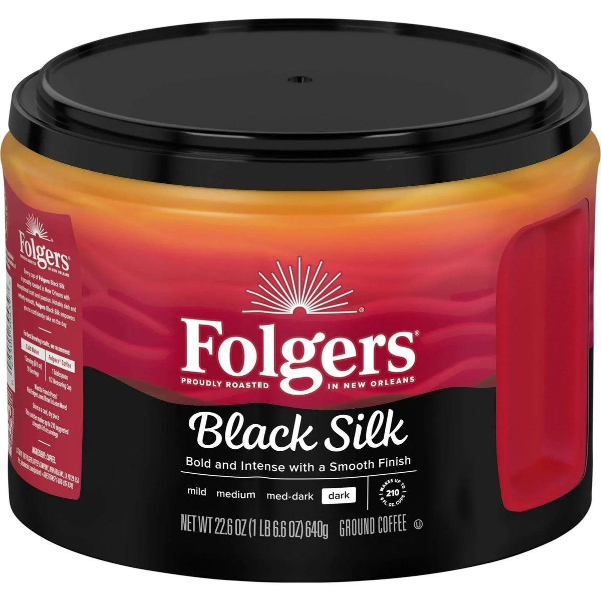 Folgers Colombian Ground Coffee, Medium Roast, 22.6 oz Canister