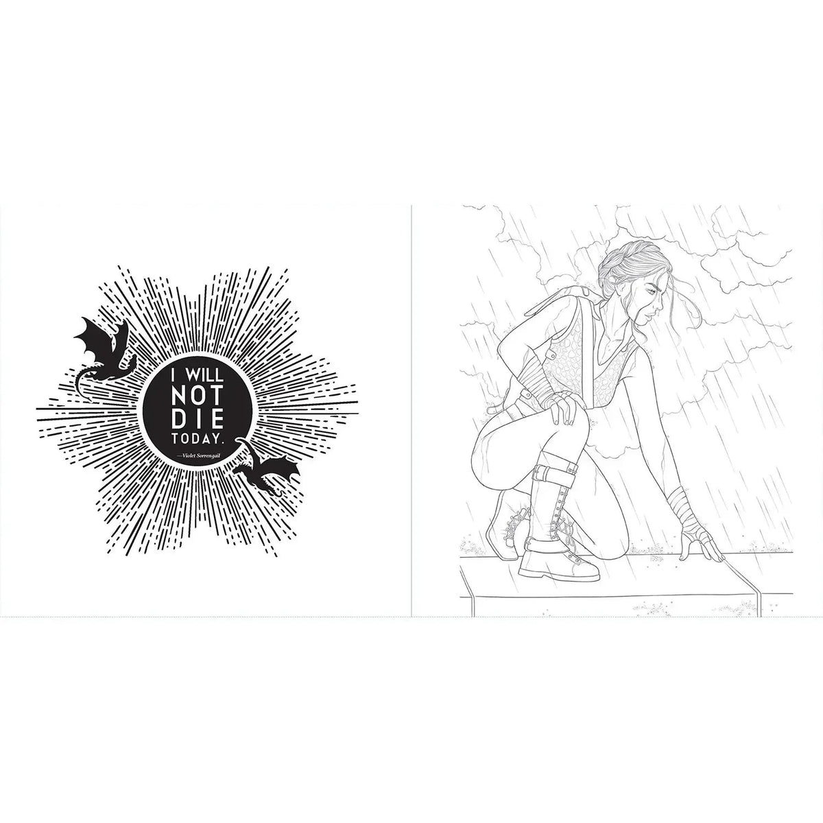 Fourth Wing: The Official Coloring Book, Paperback