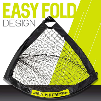 Franklin Sports Blackhawk Soccer Goal - Pop up - Foldable - 4' x 3' Mini Soccer Net - Black