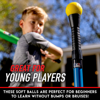 Franklin Sports Kids Foam Baseballs - XT Batting Tee Replacement Foam Baseballs + Teeballs for Kids + Toddlers - Soft Toy Baseballs for Boys + Girls
