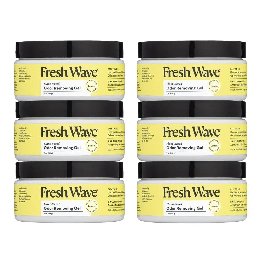 Fresh Wave Odor Removing Gel, Lemon, 7 oz, 6-count