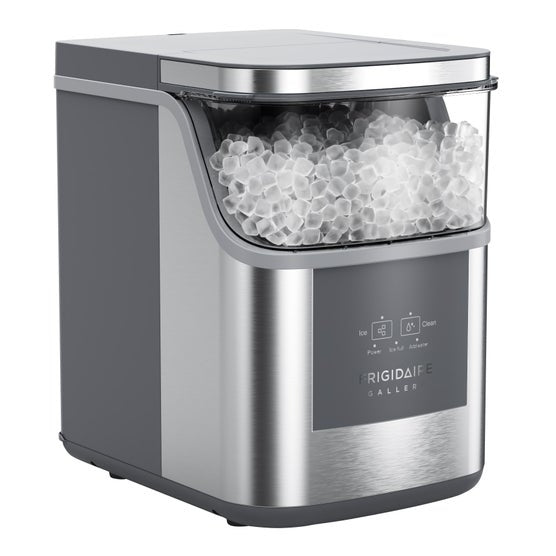 Frigidaire Gallery Crunch Countertop Nugget Ice Maker, 33 lbs per day, Self Cleaning, Touch Controls