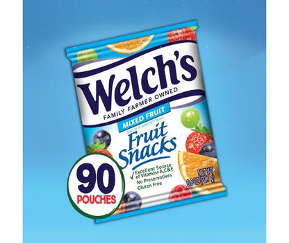 Welch's Fruit Snacks, Mixed Fruit, 0.8 oz (90-pk)