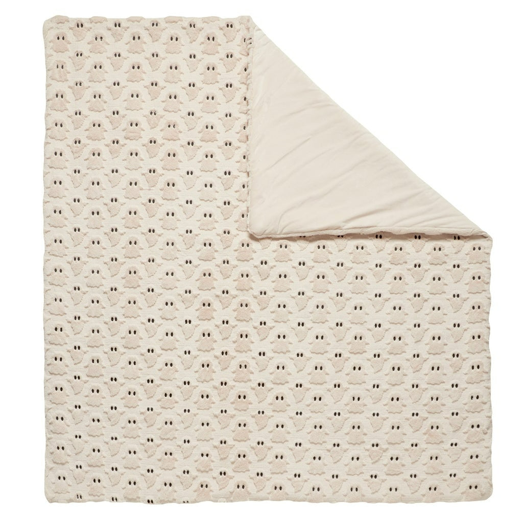 Halloween Embroidered Faux Fur Throw