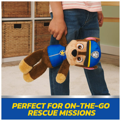 GUND PAW Patrol Official Chase Take Along Buddy Plush Toy, Premium Stuffed Animal for Ages 1 & Up, Blue/Brown, 13”