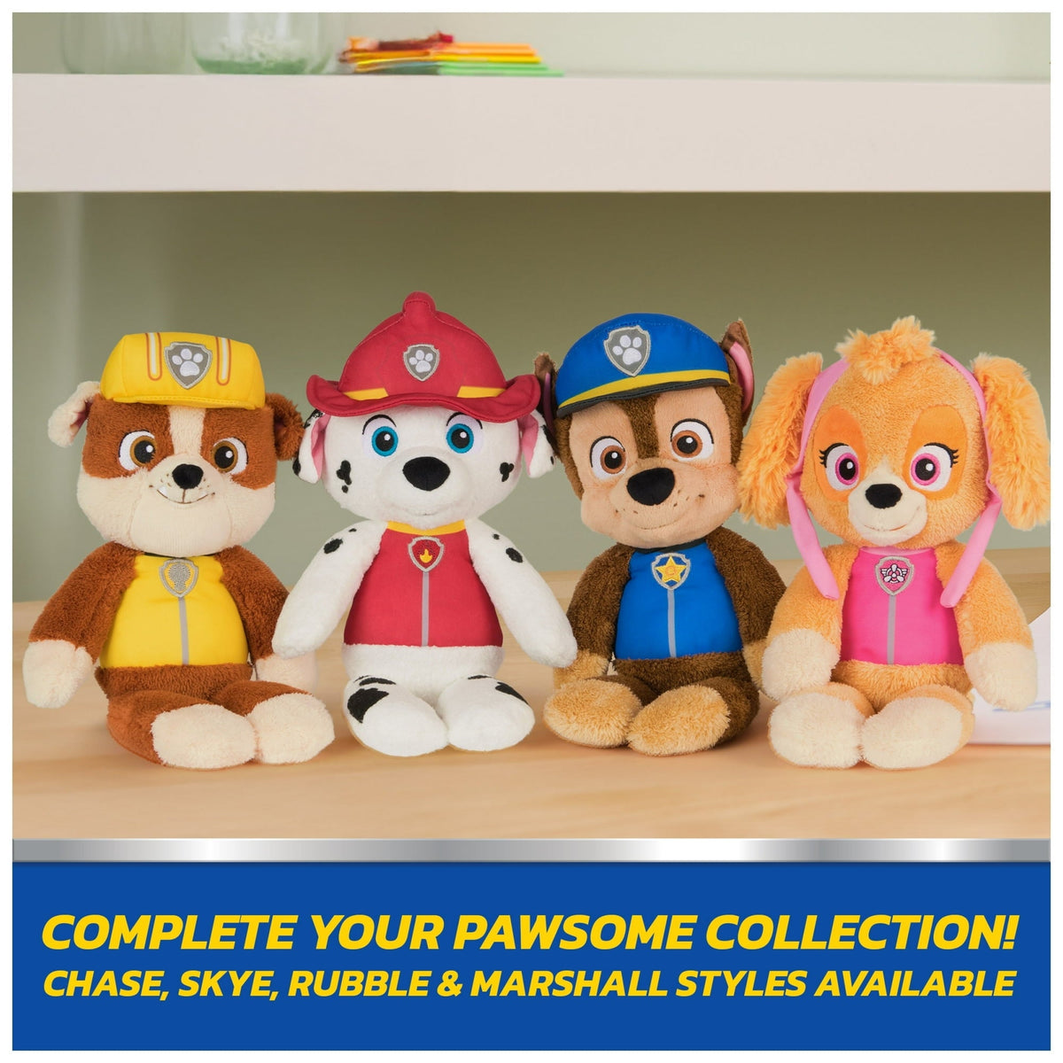 GUND PAW Patrol Official Chase Take Along Buddy Plush Toy, Premium Stuffed Animal for Ages 1 & Up, Blue/Brown, 13”