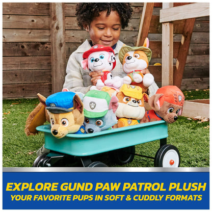 GUND PAW Patrol Official Chase Take Along Buddy Plush Toy, Premium Stuffed Animal for Ages 1 & Up, Blue/Brown, 13”