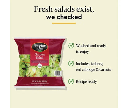 Taylor Farms Garden Salad, 2 lbs.