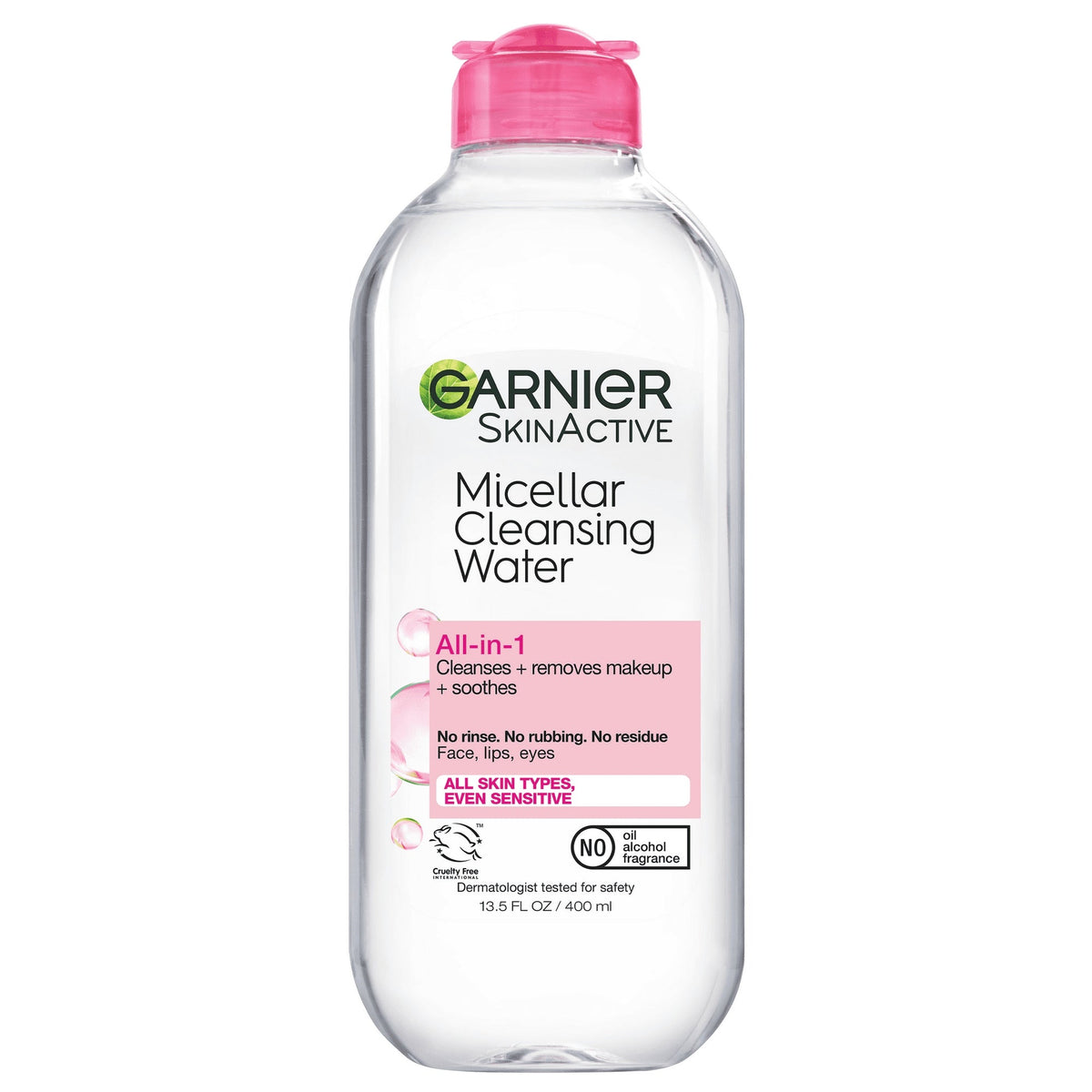 Garnier SkinActive Micellar Cleansing Water All in 1 Makeup Remover, Face Cleanser