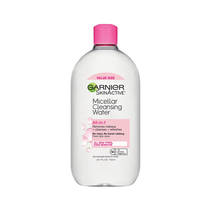 Garnier SkinActive Micellar Cleansing Water All in 1 Makeup Remover, Face Cleanser
