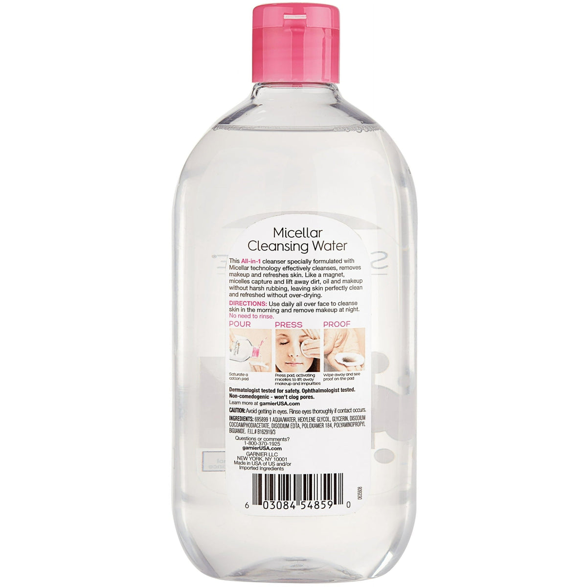 Garnier SkinActive Micellar Cleansing Water All in 1 Makeup Remover, Face Cleanser