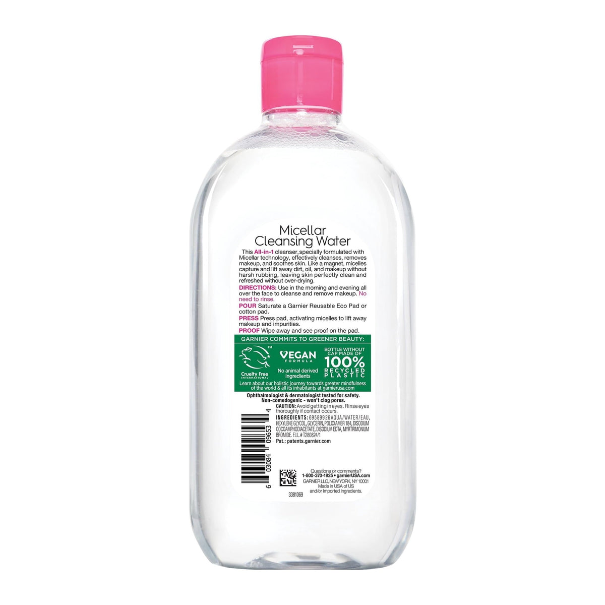 Garnier Micellar Water Hydrating Facial Cleanser & Makeup Remover Pack