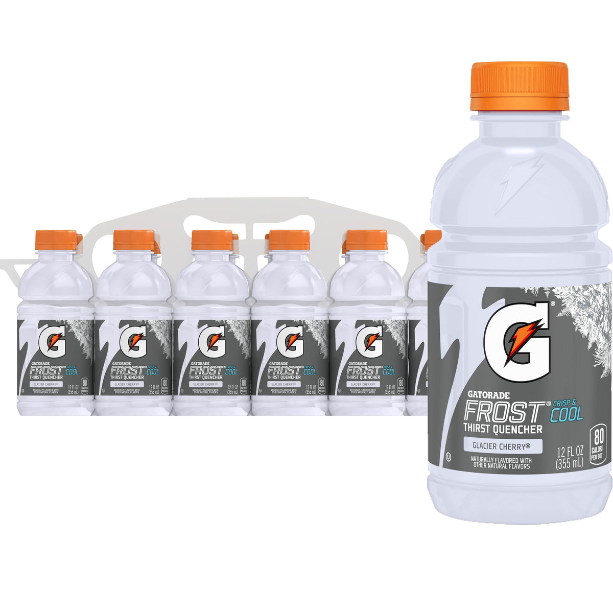 Gatorade Thirst Quencher Cool Blue Sports Drinks, 12 fl oz, 12 Count Bottles