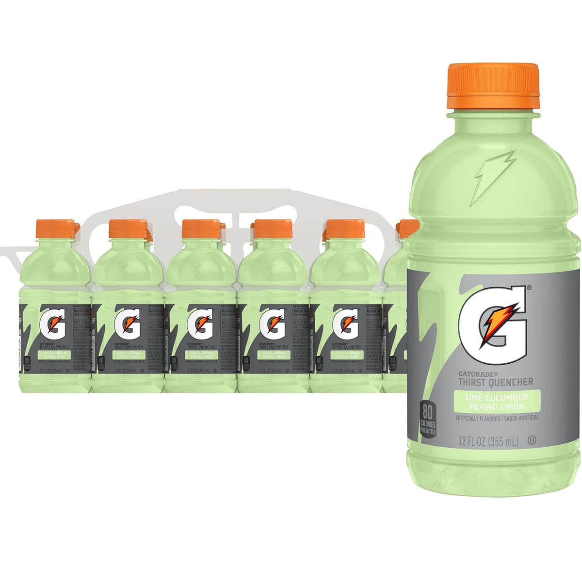 Gatorade Thirst Quencher Cool Blue Sports Drinks, 12 fl oz, 12 Count Bottles