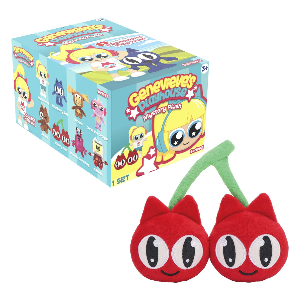 Genevieve's Playhouse Mystery Plush – Series 1, Educational Content, Blind Box, 1 of 8 Possible, Official Brand Merch, Styles May Vary, Ages 3+