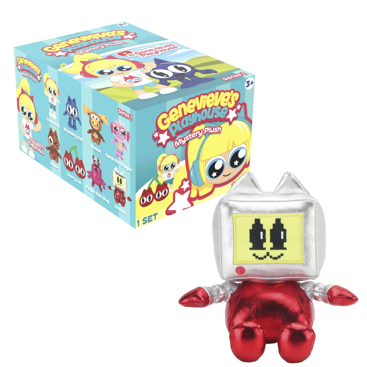 Genevieve's Playhouse Mystery Plush – Series 1, Educational Content, Blind Box, 1 of 8 Possible, Official Brand Merch, Styles May Vary, Ages 3+