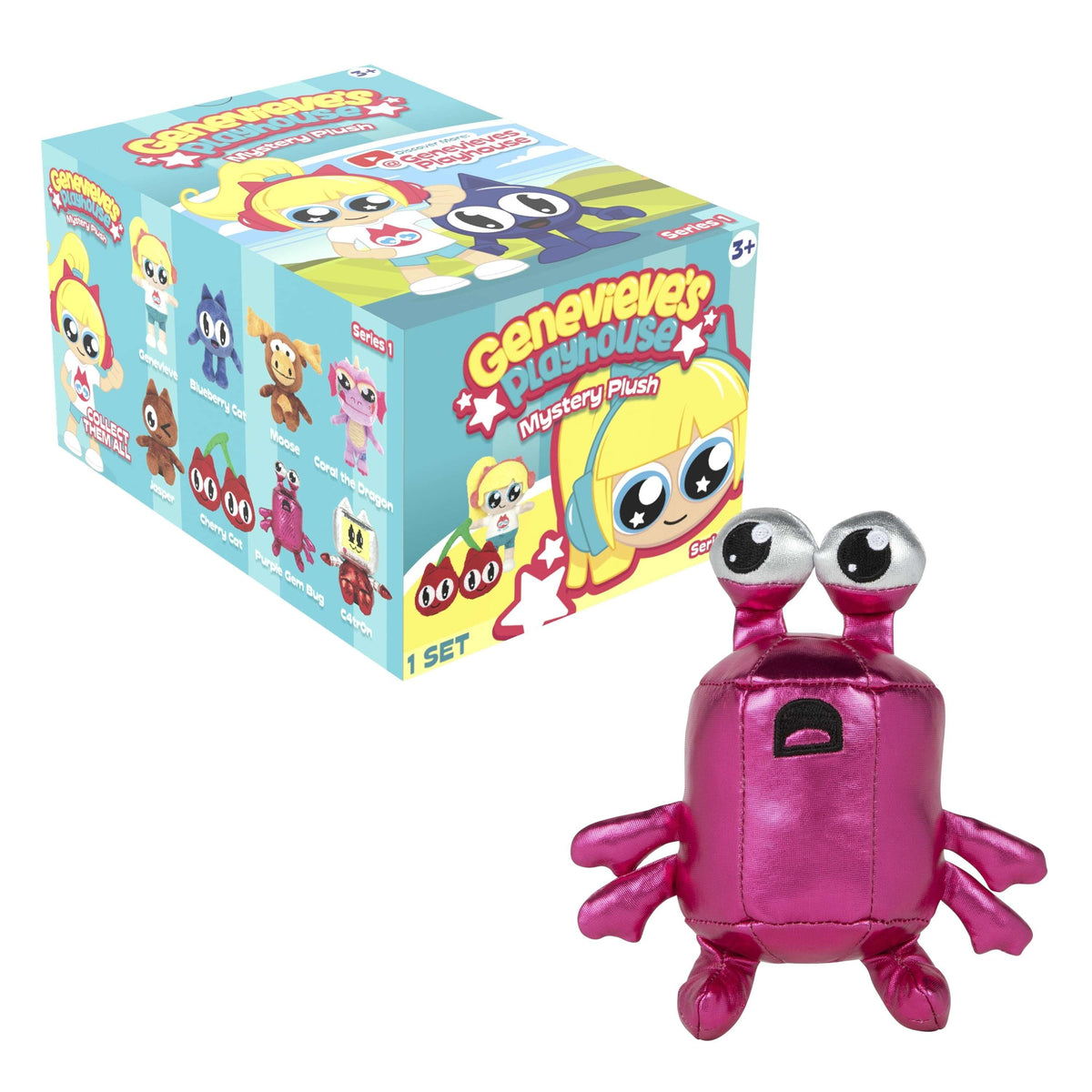 Genevieve's Playhouse Mystery Plush – Series 1, Educational Content, Blind Box, 1 of 8 Possible, Official Brand Merch, Styles May Vary, Ages 3+