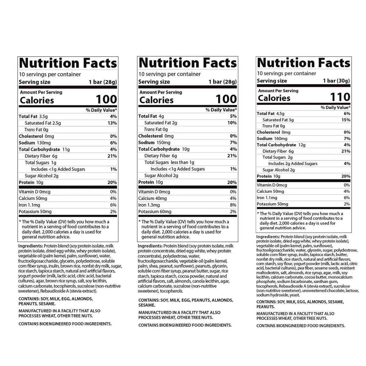 Genius Gourmet Variety Crispy Protein Bar Treat, 30-count