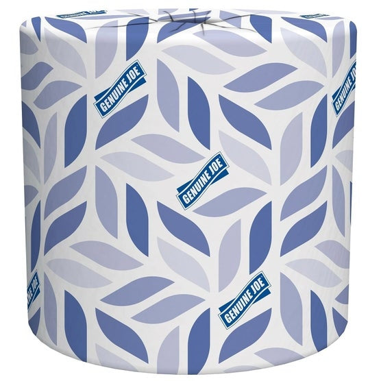Genuine Joe Bath Tissue, 2-Ply, 500 Sheets, 96 Rolls