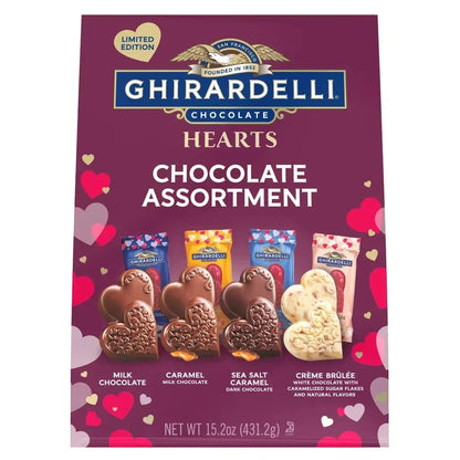 Ghirardelli Chocolate Assortment Valentine's Duet Hearts. 15.2 oz.