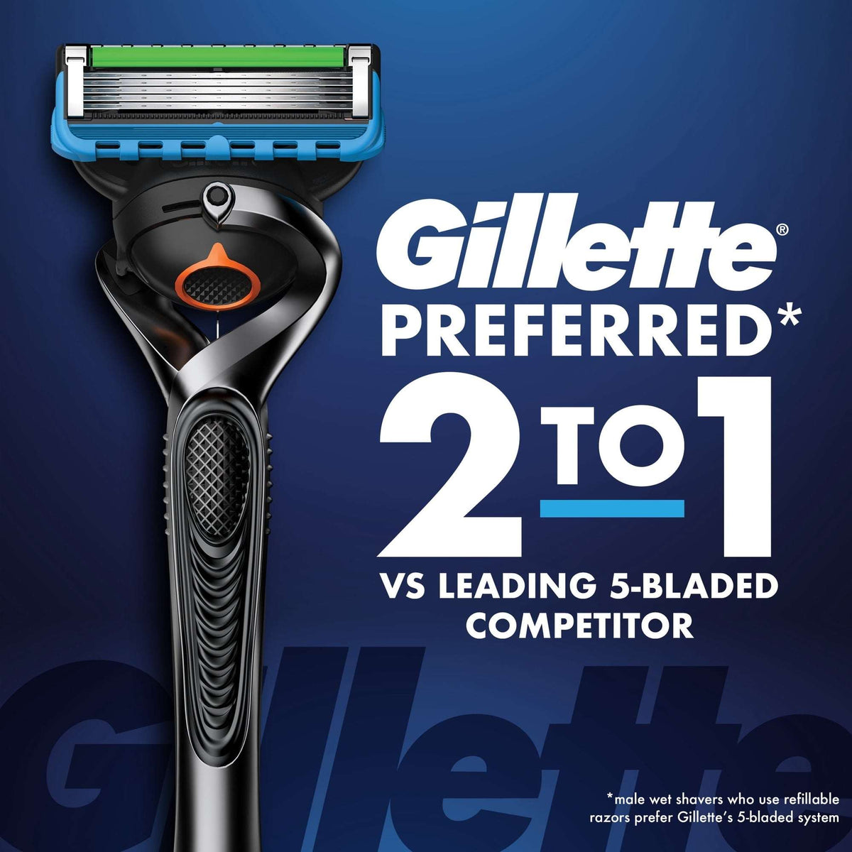 Gillette Fusion5 ProGlide Shaving Razor for Men, Salute to Service Edition, 1 Handle, 6 Blade Refills