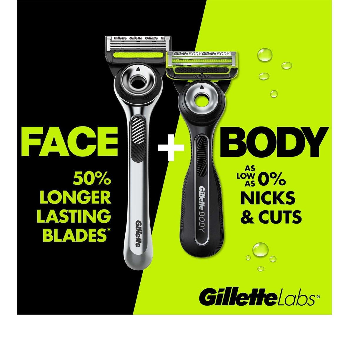 GilletteLabs Body + Intimate Razor For Men