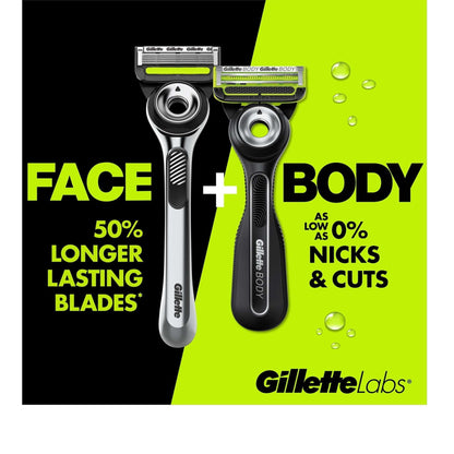 GilletteLabs Body + Intimate Razor For Men