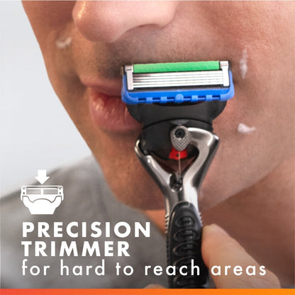 Gillette Pro Glide Power Men's Razor Handle + 1 Blade Refill, Blue