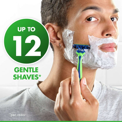 Gillette Sensor 3 Sensitive Men 3 Blade Disposable Razor,8 count