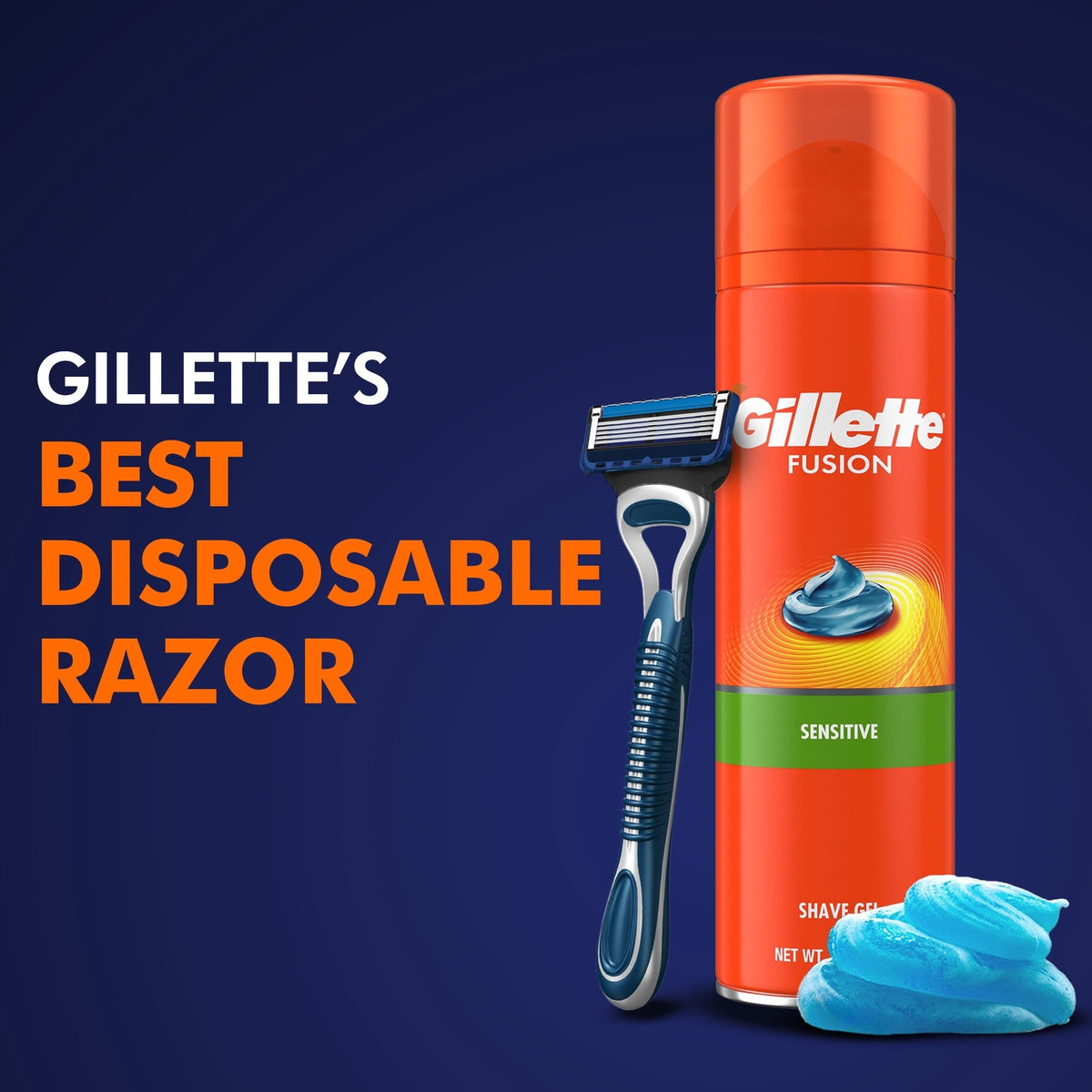 Gillette Sensor5 Men's Disposable Razors, 2 Count