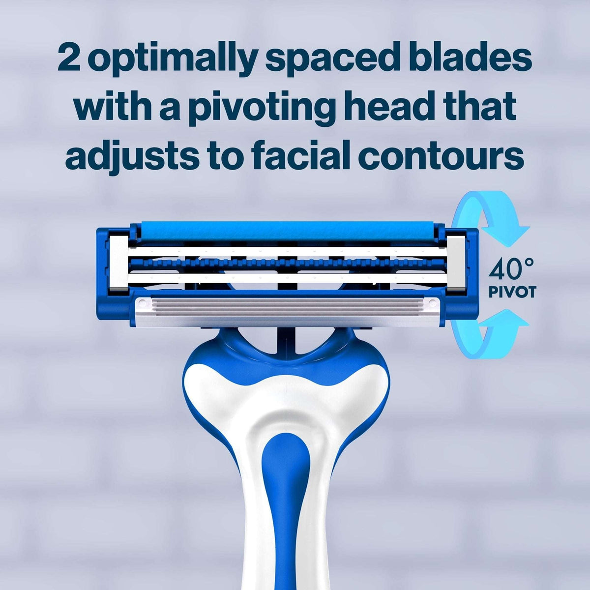 Gillette Skin Guard Sensitive Disposable Razors for Men, Blue, 4 Razors