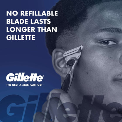 Gillette Skin Guard Sensitive Disposable Razors for Men, Blue, 4 Razors