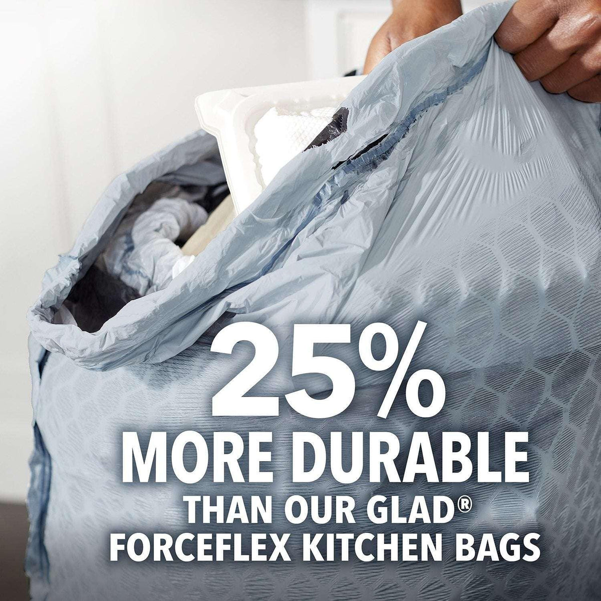 Glad ForceFlex Tall Kitchen Trash Bags With Clorox, Lemon Fresh Bleach Scent 13 gal., 120 ct.