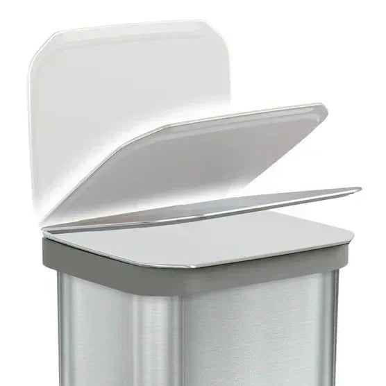 Glad Stainless Steel Trash Can and Bag Bundle