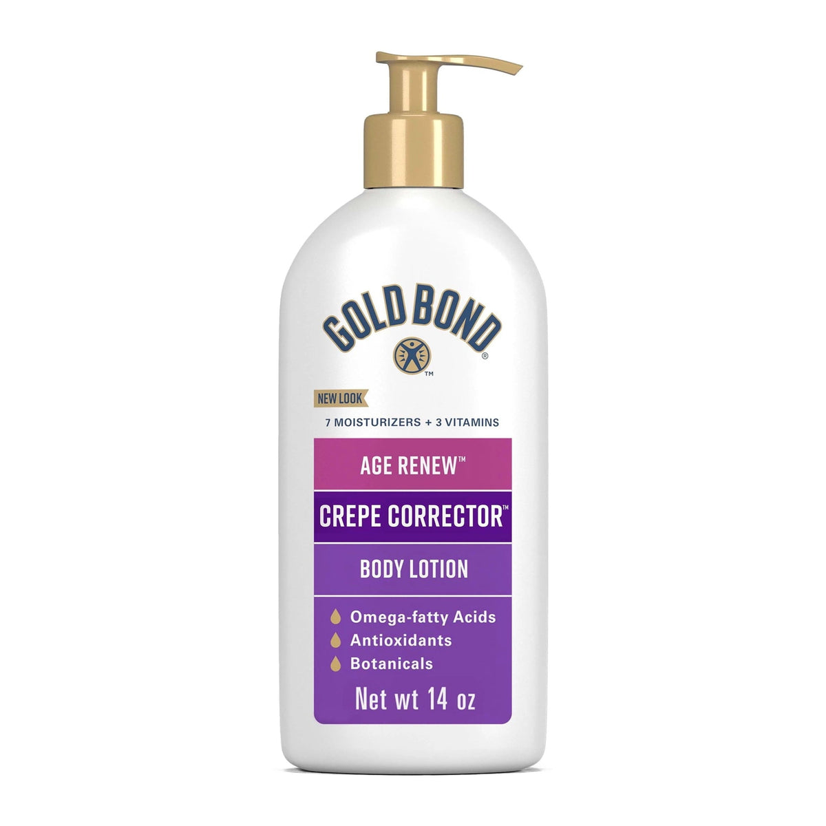 Gold Bond Age Renew Crepe Corrector Body Lotion, Replenishing &amp; Smoothing Formula, Gold Bond Crepe Corrector Body Lotion