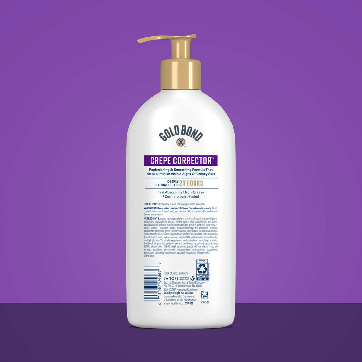 Gold Bond Age Renew Crepe Corrector Body Lotion, Replenishing &amp; Smoothing Formula, Gold Bond Crepe Corrector Body Lotion